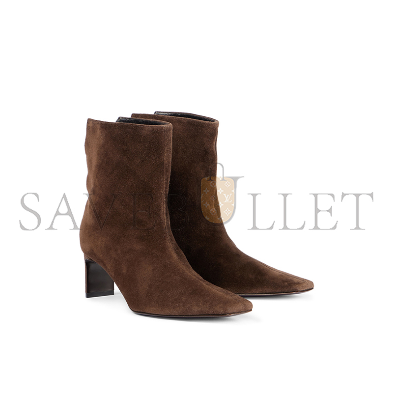 KHAITE ONA 55 SUEDE ANKLE BOOTS P00991833